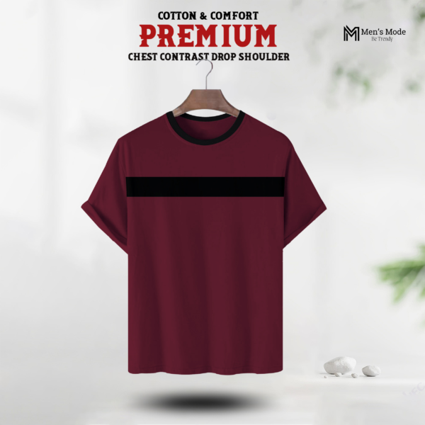 Premium Contrast Drop Shoulder
