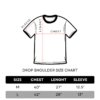 Drop Shoulder Size Chart
