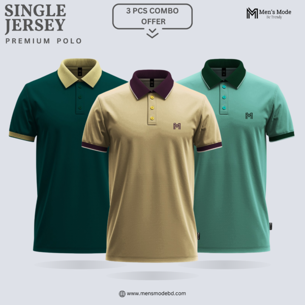 Premium Single Jersey Polo Shirt