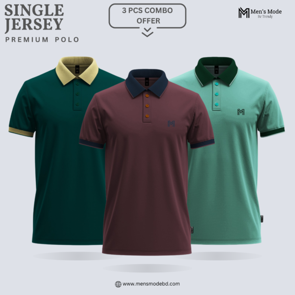 Premium Single Jersey Polo Shirt