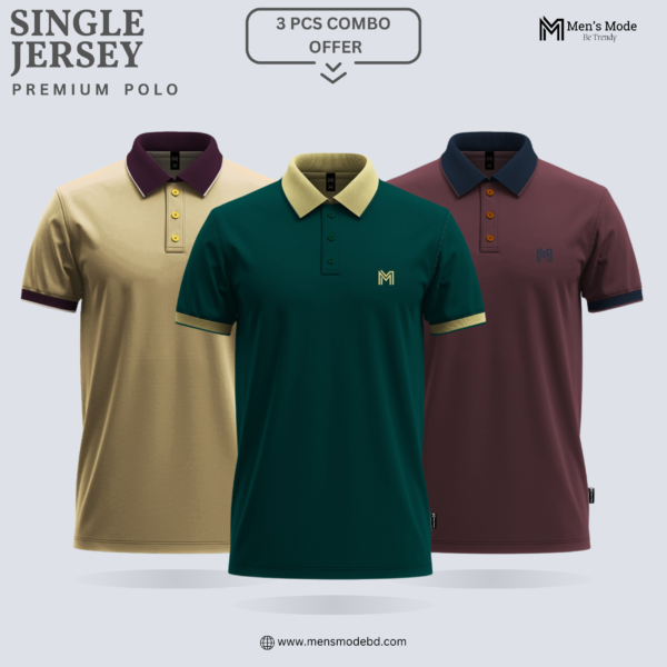 Premium Single Jersey Polo Shirt