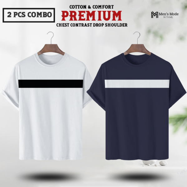 Premium Contrast Drop Shoulder
