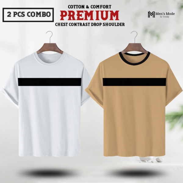 Premium Contrast Drop Shoulder