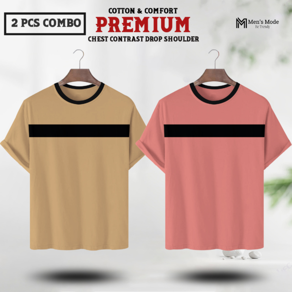 Premium Contrast Drop Shoulder