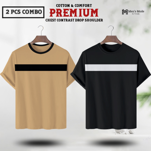 Premium Contrast Drop Shoulder