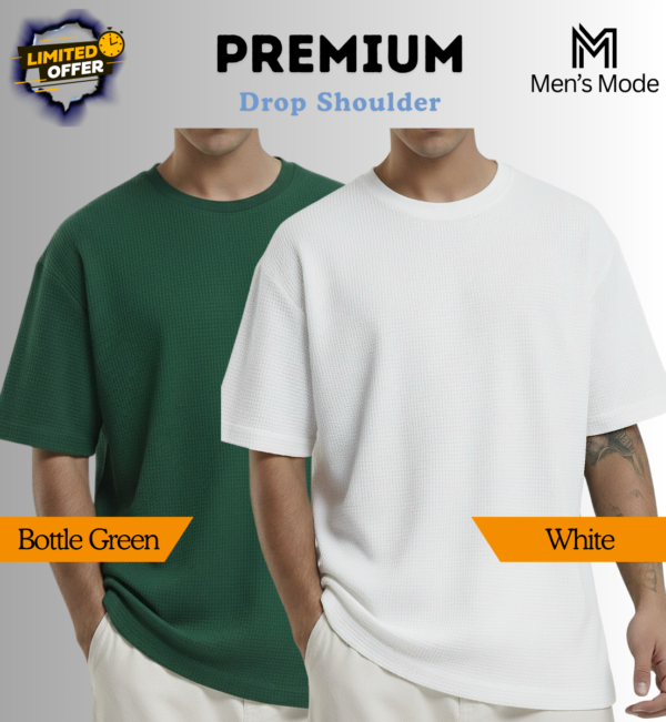 Premium Waffle Drop Shoulder