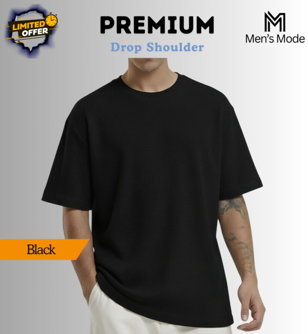 Premium Waffle Drop Shoulder