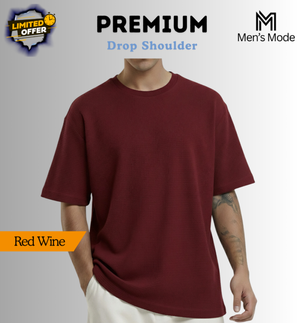 Premium Waffle Drop Shoulder