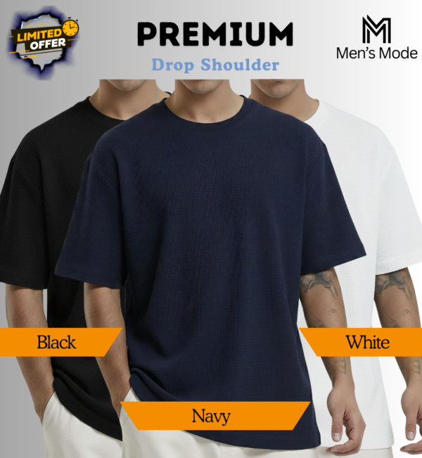 Premium Waffle Drop Shoulder