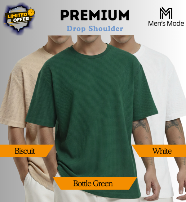 Premium Waffle Drop Shoulder