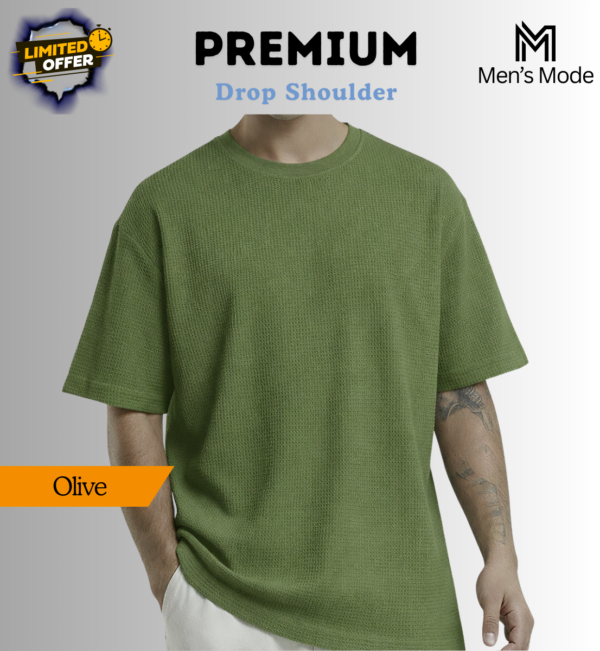 Premium Waffle Drop Shoulder