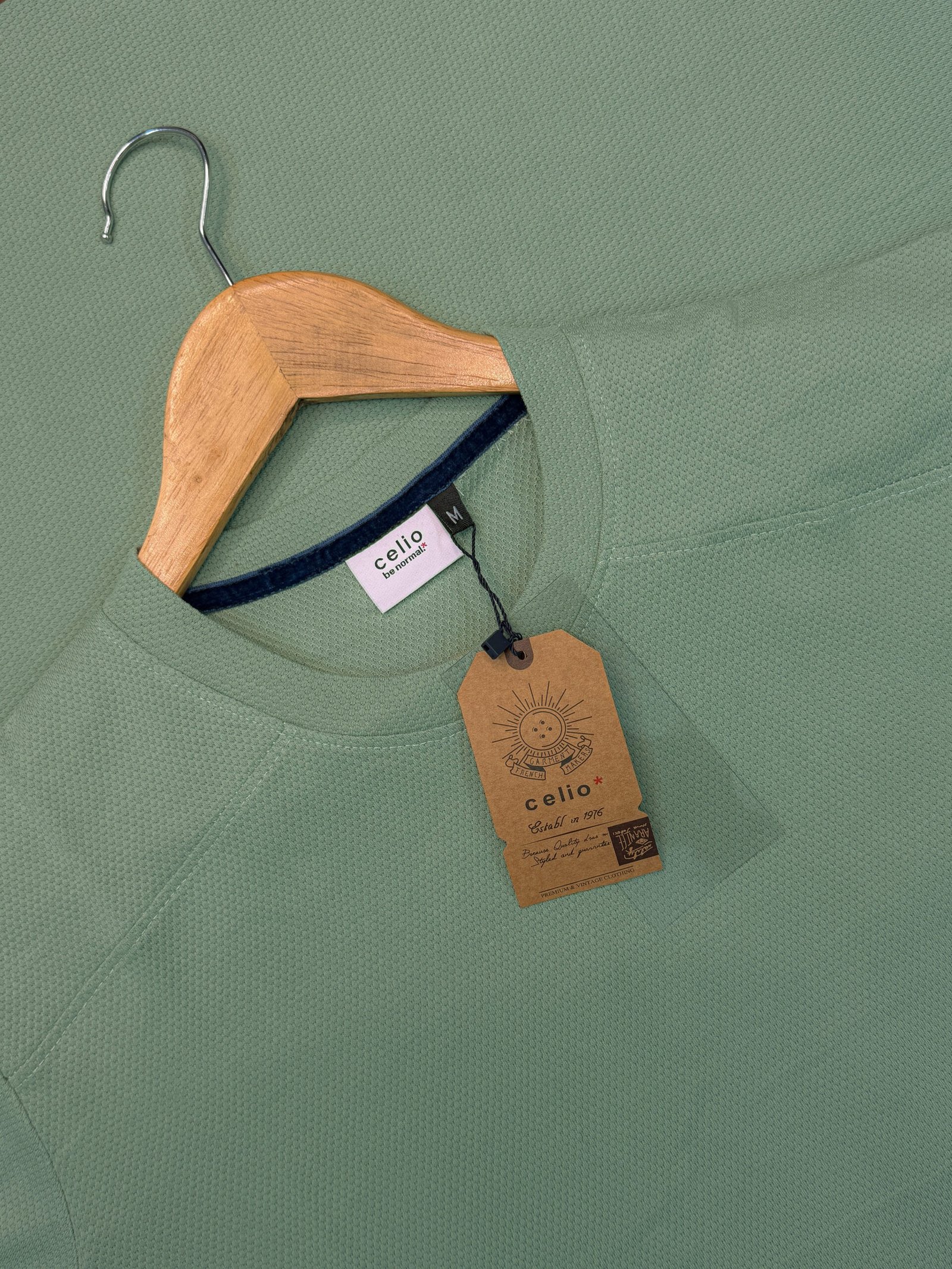 Premium Mock Neck Basic T-Shirt - Image 2