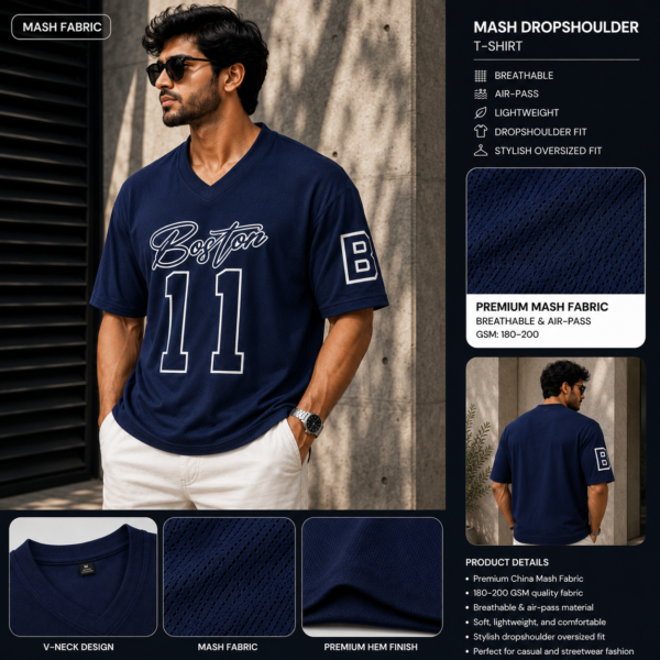 Premium Mash Drop Shoulder
