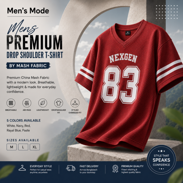 Premium Mash Drop Shoulder