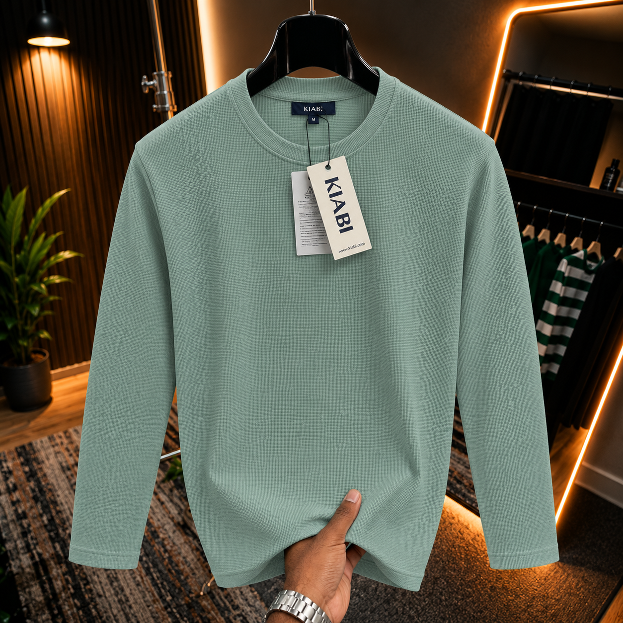 Premium Waffle Full Sleeve Tee