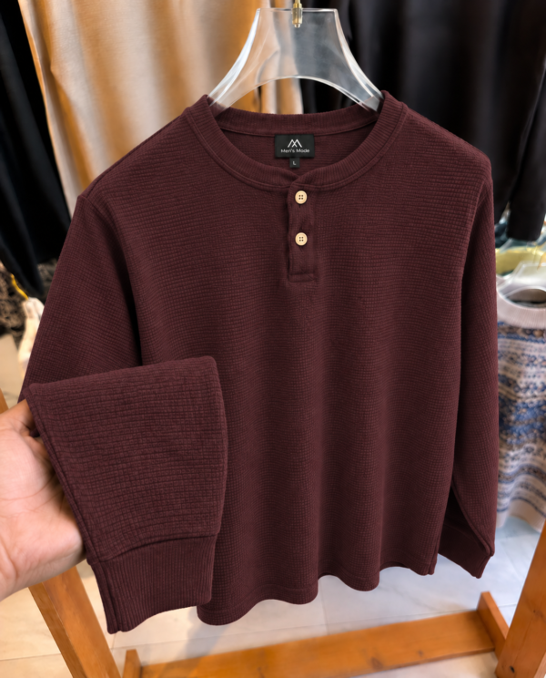 Premium Henley Full Sleeve T-Shirt
