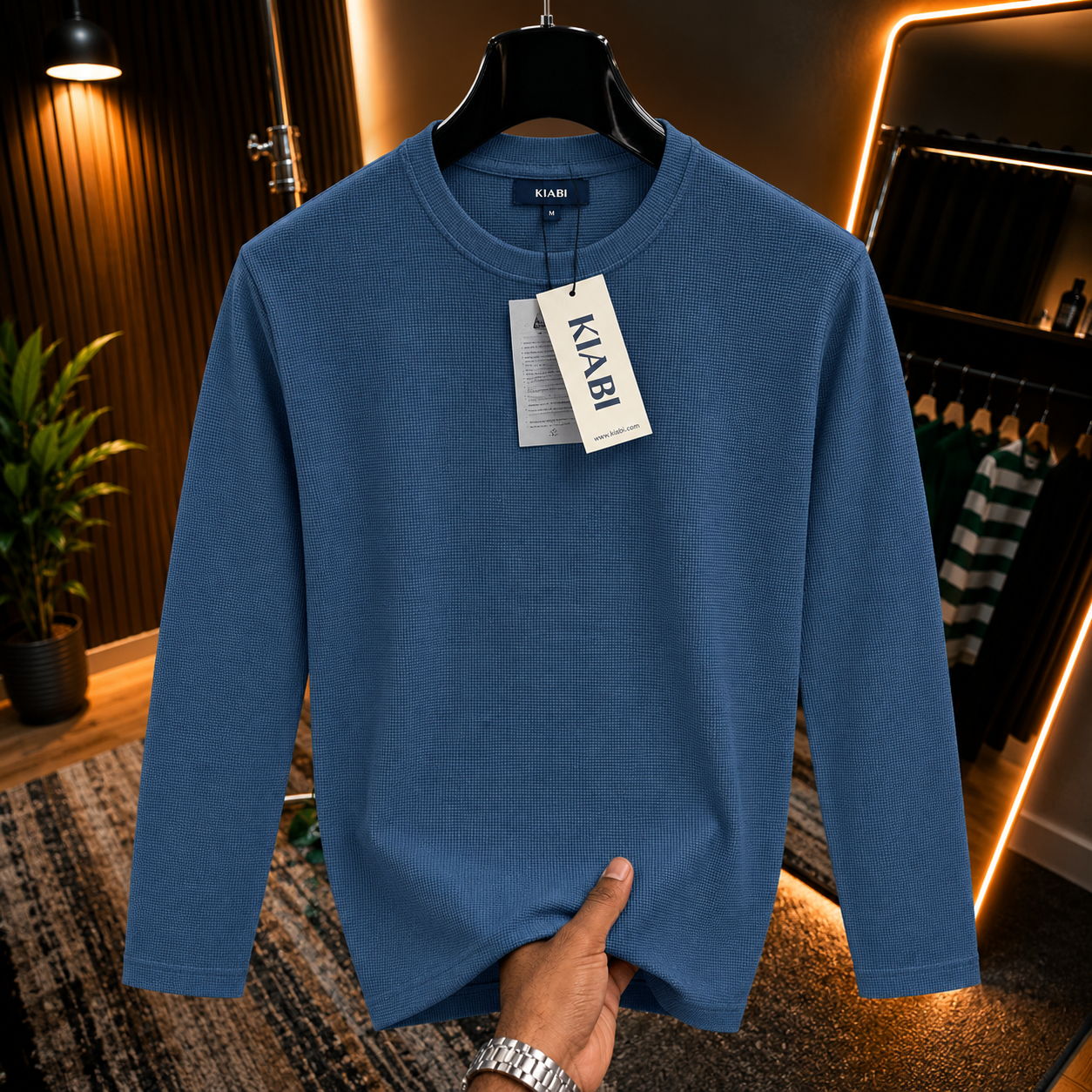 Premium Waffle Full Sleeve Tee