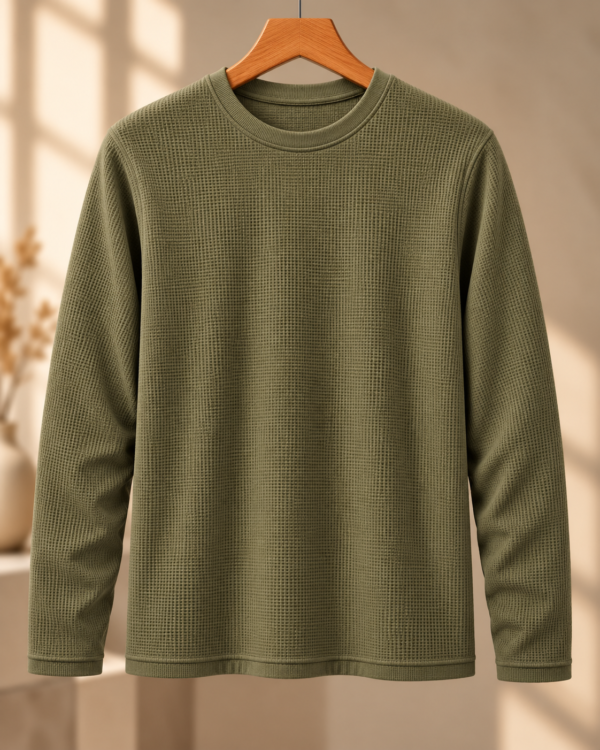 Premium Waffle Full Sleeve Tee